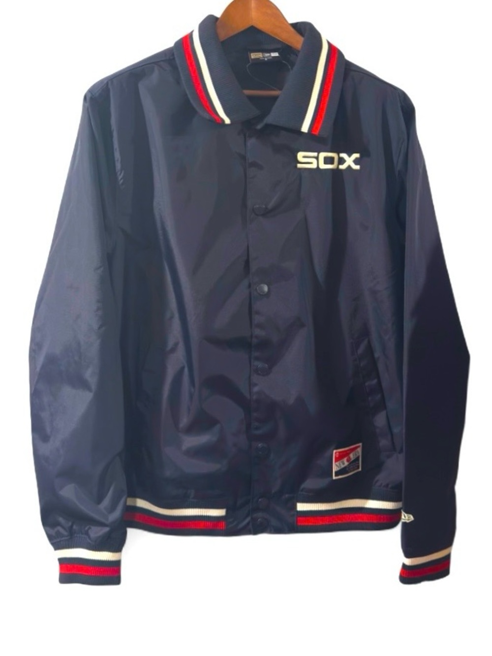 New Era MLB Chicago White Sox Navy Blue Bomber Jacket Size Men’s Medium (NWT)